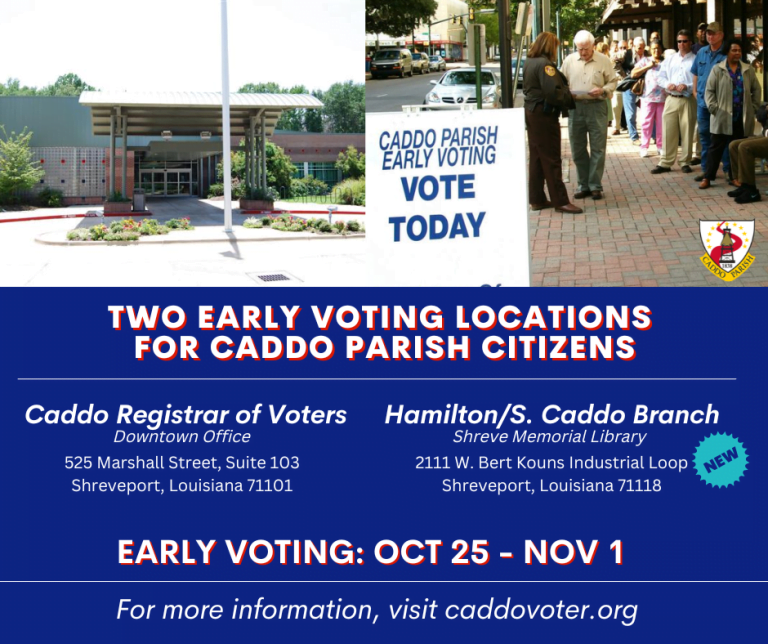 Additional satellite location in Caddo Parish available for early