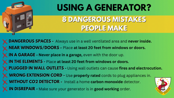 Winter Weather Generator Safety
