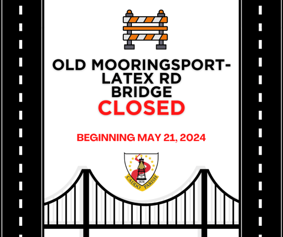 Old Mooringsport-Latex Rd bridge to close for replacement beginning May 21