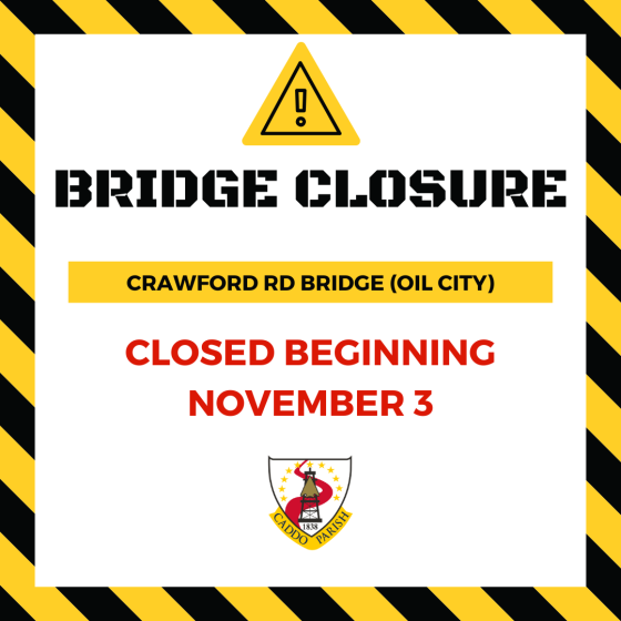 Crawford Rd bridge to close for replacement beginning Nov 3