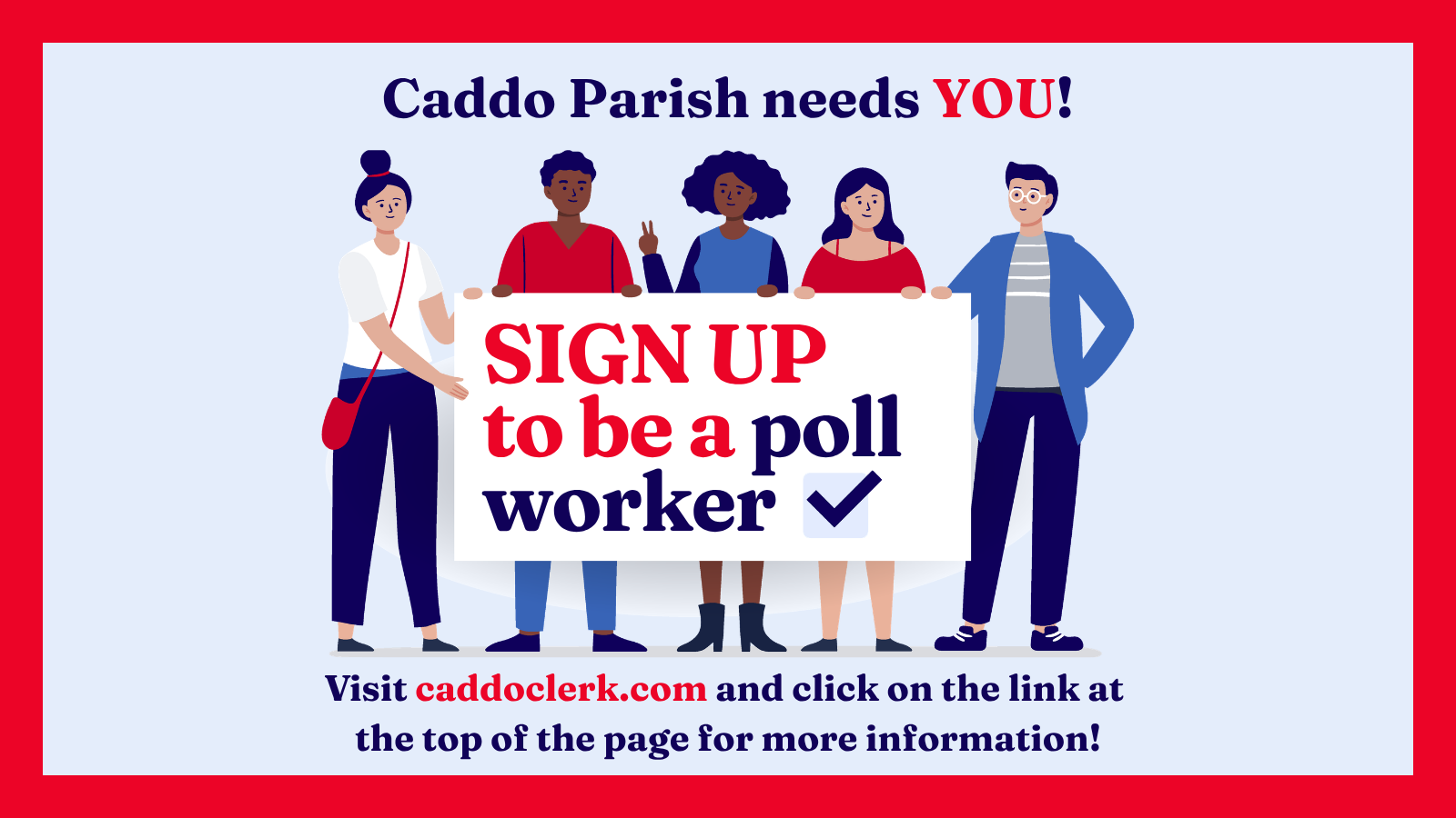 Featured image for “Become a Caddo Parish Poll Worker Today!”